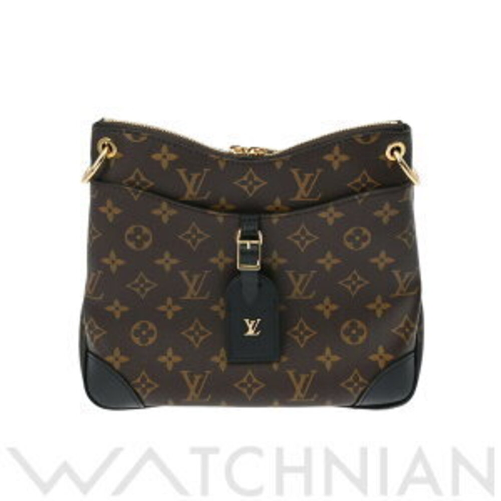 Louis Vuitton Monogram Odeon NM Noir Black Canvas Shoulder Bag